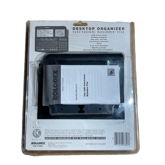 Rolodex Electric Desk Top Organizer. 32K. 1994.  office. business. home. - Picture 3 of 3